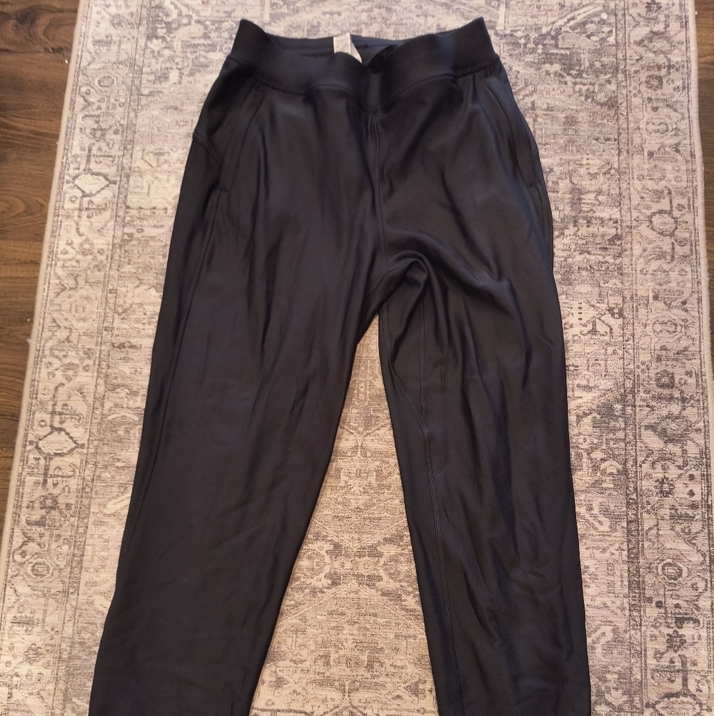 Lululemon Adapted State Joggers Black Fleece Lined Size 6